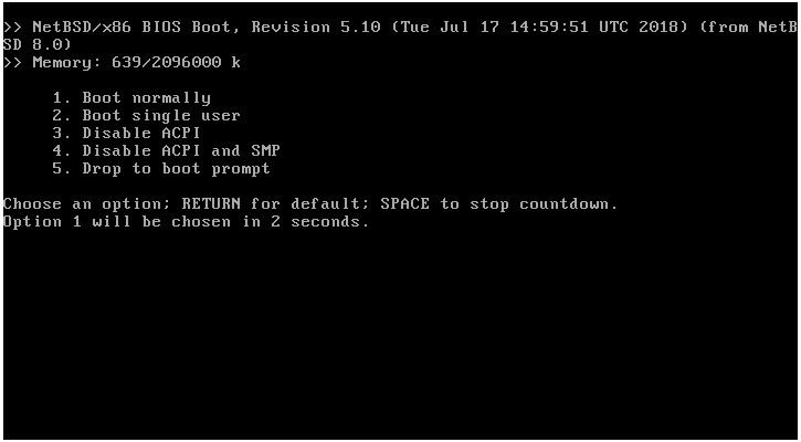 Pantalla de arranque