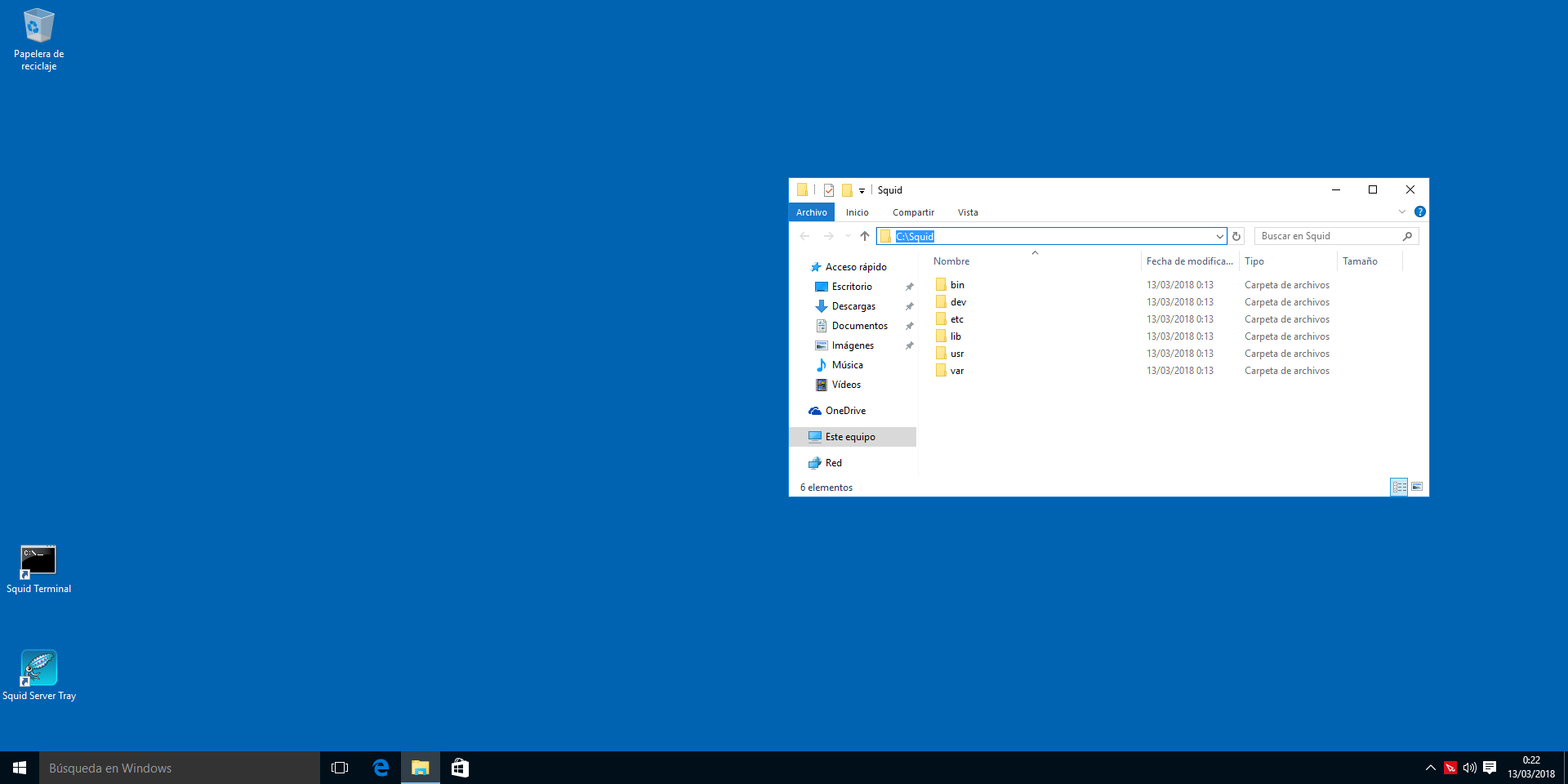 Directorio de instalación